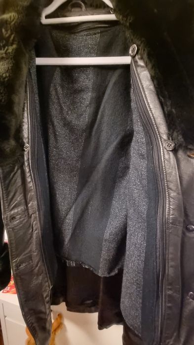 Дамско палто от естествена кожа