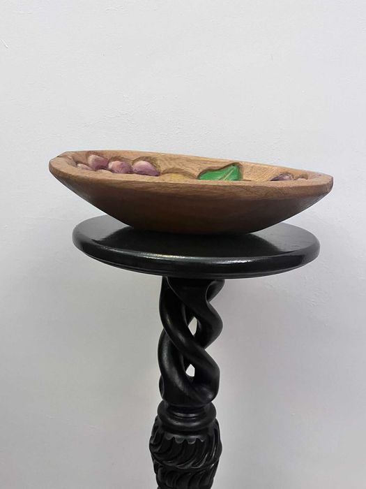 Fructiera , centru de masa , platou rustic figurina bibelou vechi  bibelouri ieftin