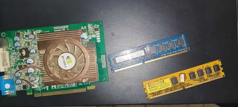 Рабочий офисный компьютер с рабочей видеокартой и +оперативной память