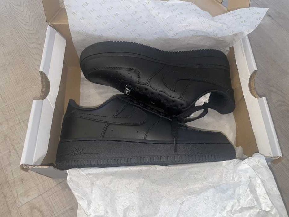 Nike Air Force 1 Triple Black 07 (36-47 номер)