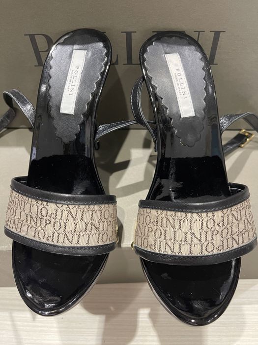 Сабо Pollini 35, / Сандали- сребристо НОВИ 49лв