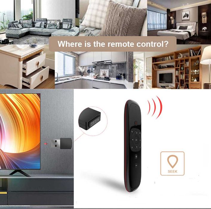 Telecomanda mini tastatura AIR Mouse Voice Control Remote cu Touch Pad