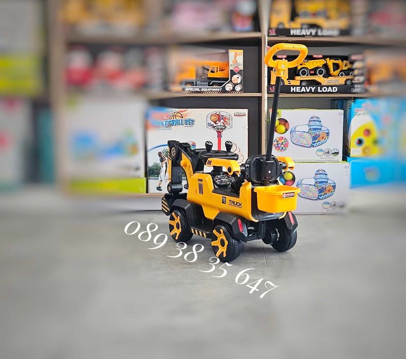 ТОП ЦЕНА!НОВО!Aкумулаторен багер Bumblebee с 6V батерия,USB