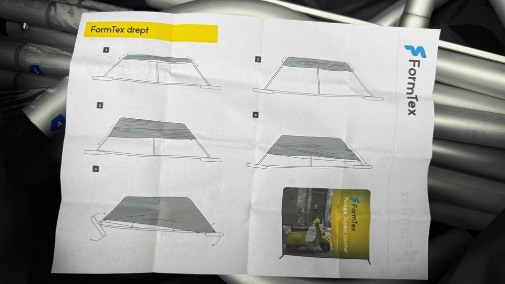 Vision Expo Systems Perete Drept Pop-up textil 3m Formtex