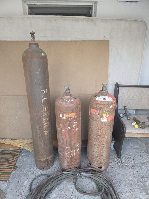 Kit complet autogen / sudură oxi-gaz – butelii + regulatoare + furtunuri + accesorii