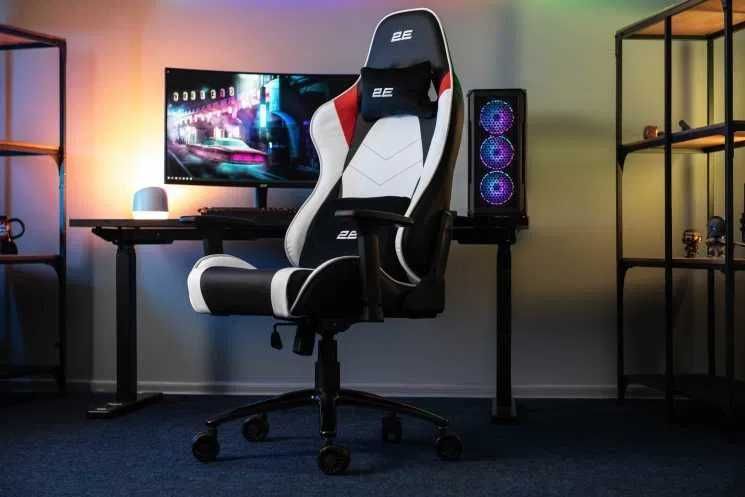 Игровое кресло 2EGAMING BUSHIDO II Black/Dark Grey/White/Black Red
