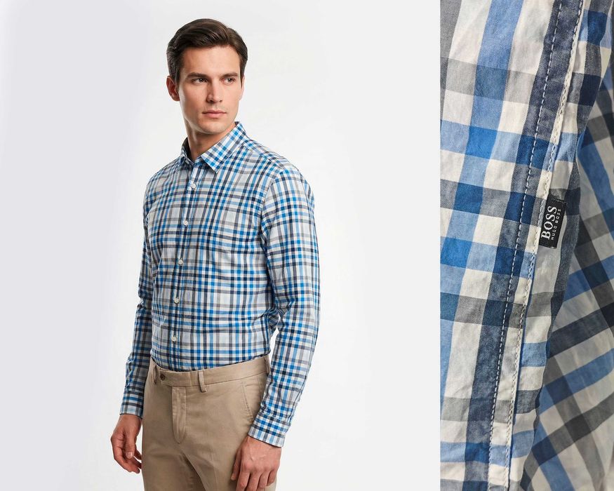 HUGO BOSS Slim fit Оригинална мъжка риза размер XL