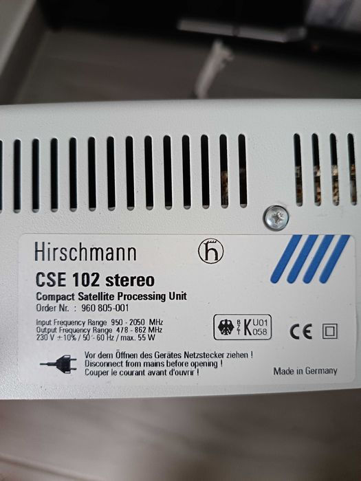 Hirschman CSE 102 stereo