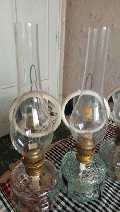 Стари газени лампи - 4 броя