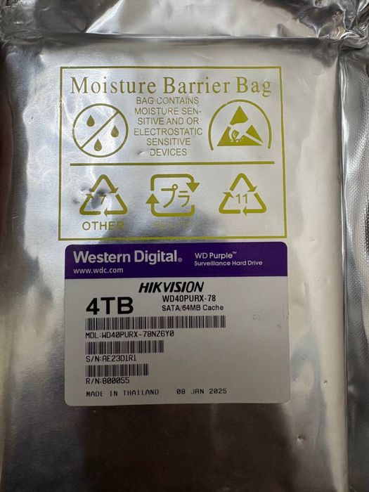 Hdd 8 tb 4tb işletilmegan ak yengi