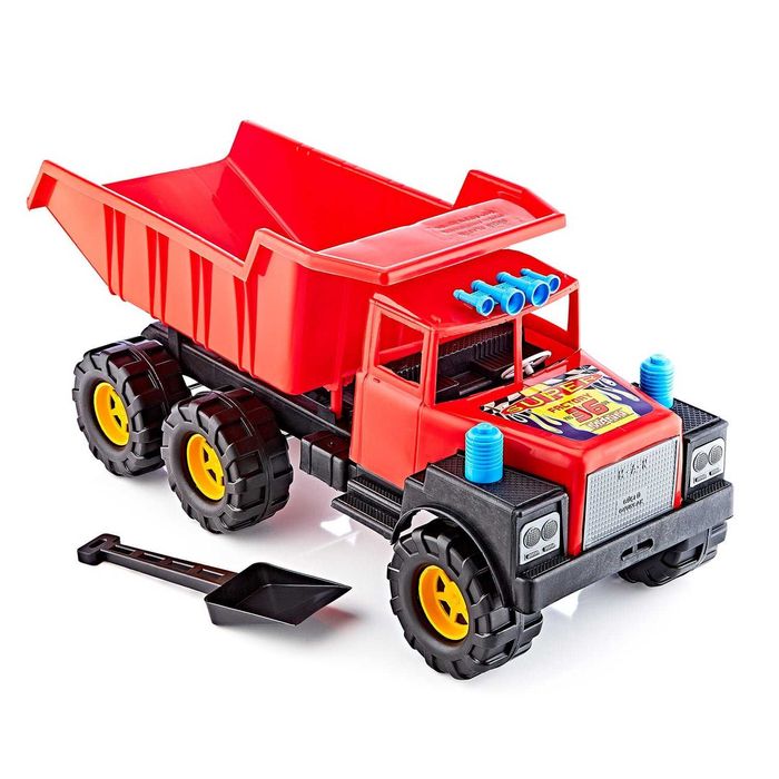 ОГРОМЕН самосвал 76см детски камион до 15кг с лопатка камиони