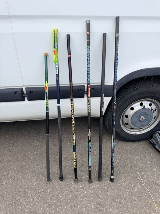 Undite carbon 3,5 m. 4 m. 5 m. 6 m. 7 m+Husa pret 500 le toate 6 buc+Husa