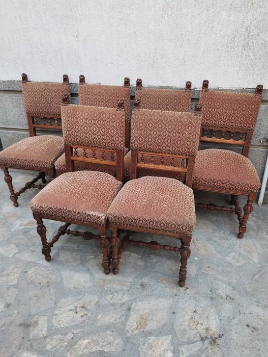 2 бр кресла / тронове / , 6 бр столове