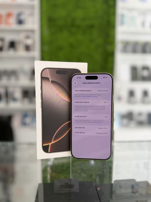 iPhone 16 Pro 1Tb Desert/Baterie88%/Garantie  12 luni @atsgsm.ro