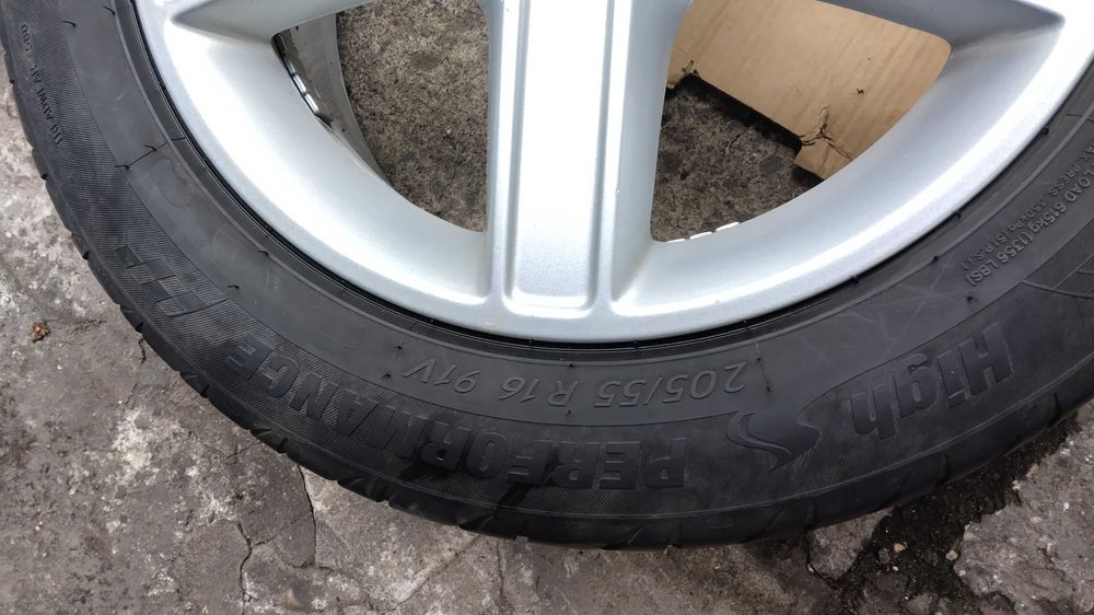 Jante aliaj+anvelope VARA 2023, roti 5x108; 205 55 16 FORD FOCUS ,C MAX,MONDEO , S MAX, CONECT ETC