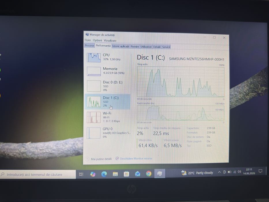 Laptop HP -24 gb RAM