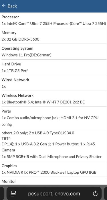 Чисто нов! ThinkPad P16v Gen 3 16 | Згод. Премиум ГАРАНЦИЯ