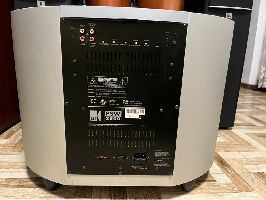 Subwoofer imens Kef PSW-3500 bass 30cm