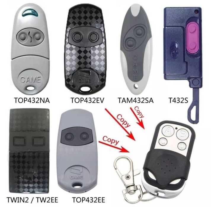 Копиращо универсално дистанционно за гараж гаражни врати и бариера 433