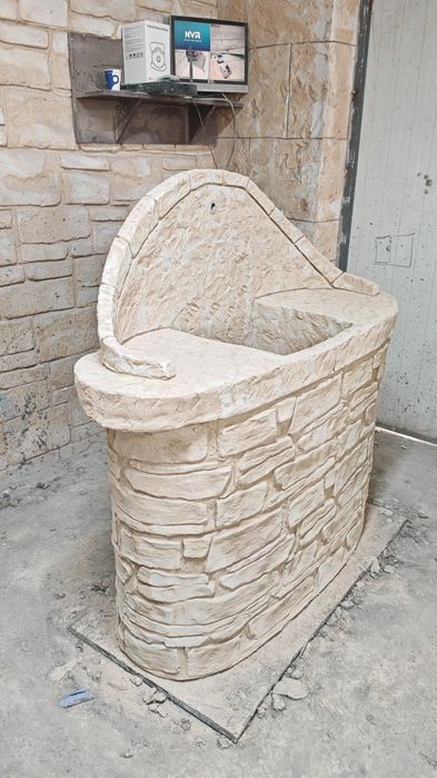 Градинска мивка от щампован бетон