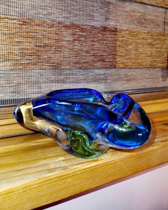 Пепелник Мурано за пури цигари дизайнер Флавио Поли segusosommerso