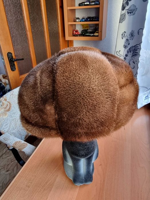 Шапка кепка норка  нерпа натуральная Россия теплая мужская