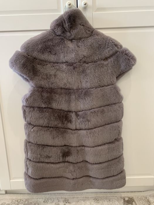 Жилет песцовый плотный мех