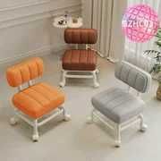 Стул со спинкой и шкивом, черный, серый, оранжевый，Модно и удобно