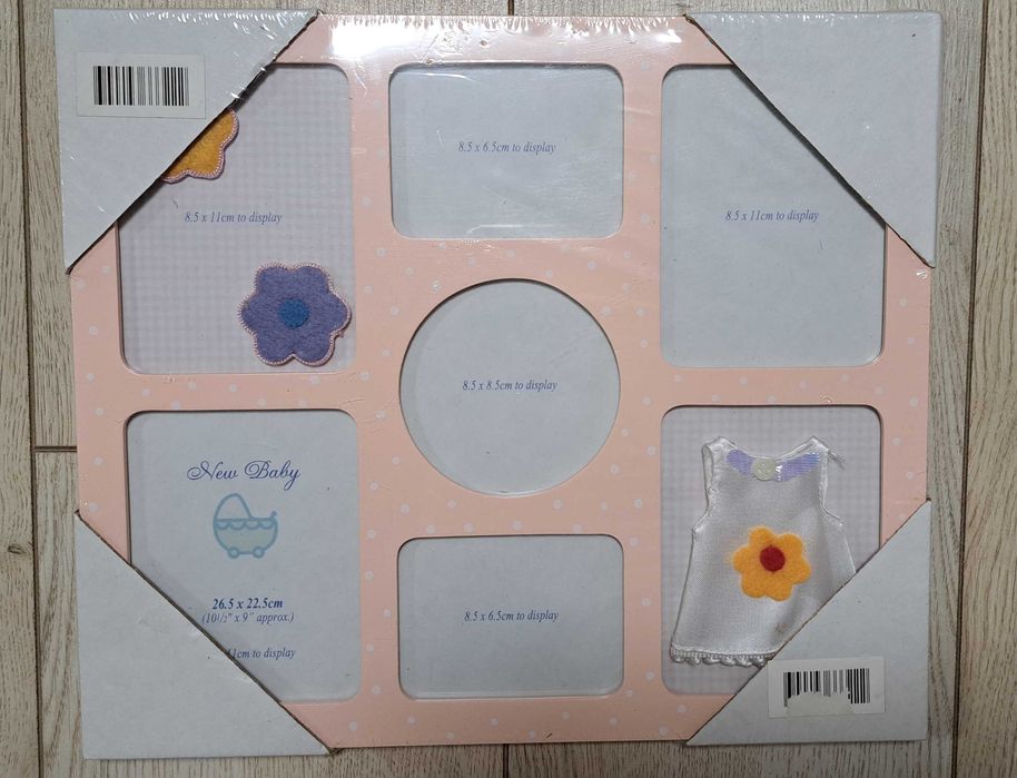 НОВА Бебешка рамка за момиче (за 6 снимки)
