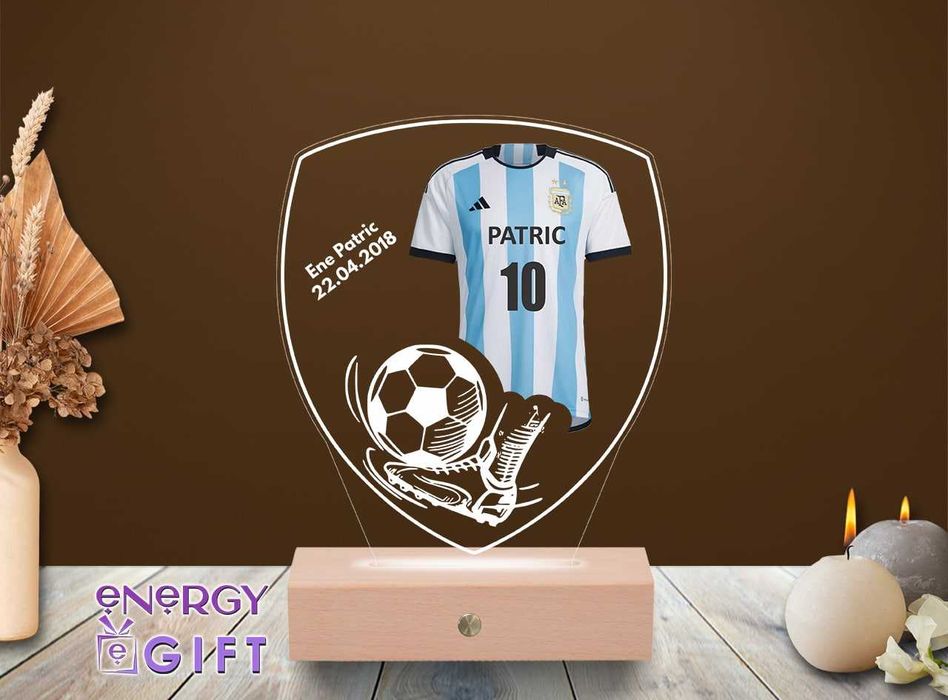 Lampa Led Personalizata – Fotbal AFA – Lionel Messi