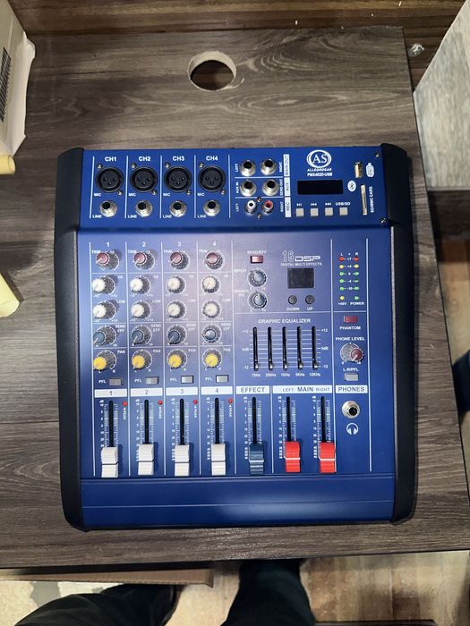 Микшеры почти новые с усилителем
