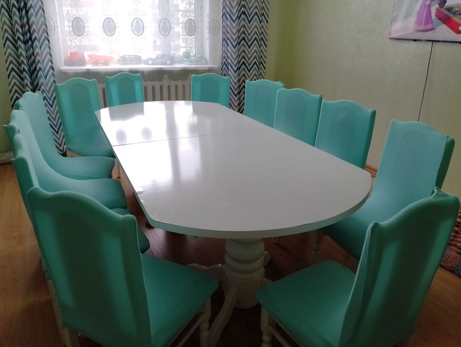 Стол и стулья 12шт
