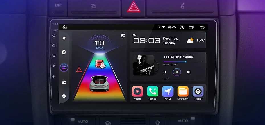 Navigatie auto Android Audi A4 B6 / B7 / Seat Exeo / Audi A3 4GB RAM