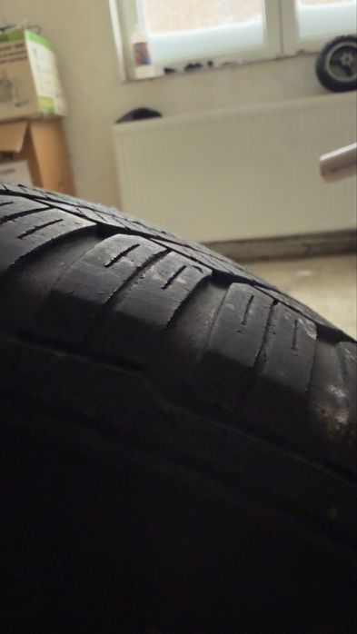 Set roti iarna Continental 195/65 R15 + Jante tabla (5x100) cu capace