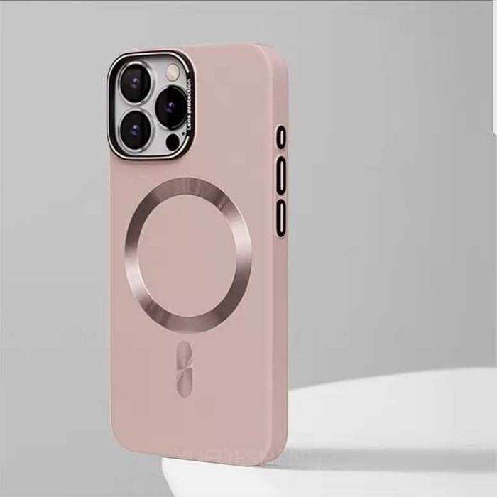 Калъф MagSafe iPhone 14 / 15 / 16 серия луксозен твърд гръб