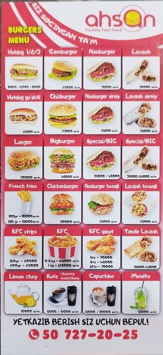 Fast food yetkazib berish