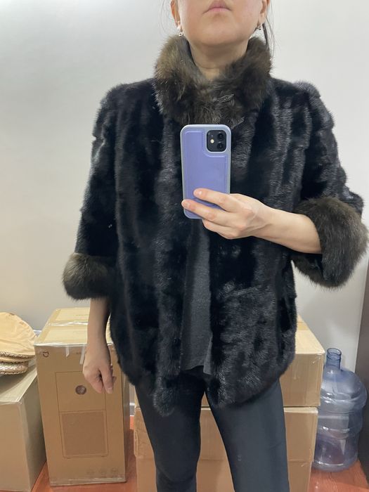 Шуба норковая, до бедер