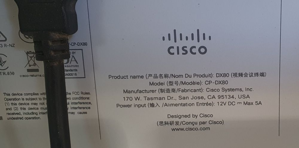 Terminal videoconferinta - monitor CISCO DX80