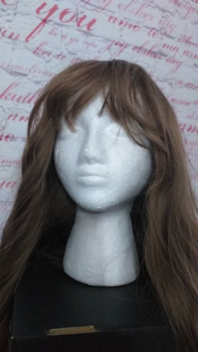 Перука с топ качество - Светлокафява синтетика