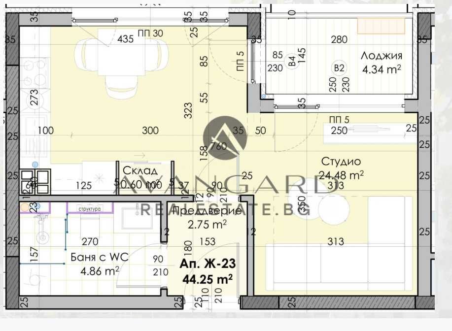 оф.25700 Едностаен/ Остромила