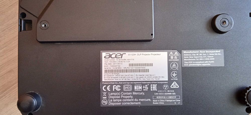 Проектор за домашно кино ACER X1123H