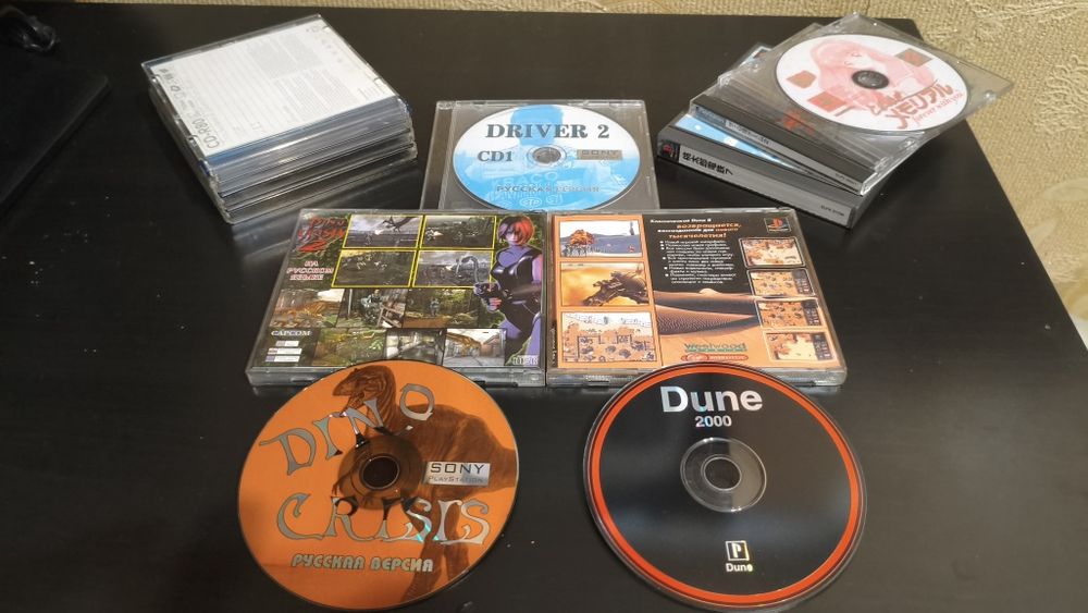 Диски с играми на PlayStation 1, One