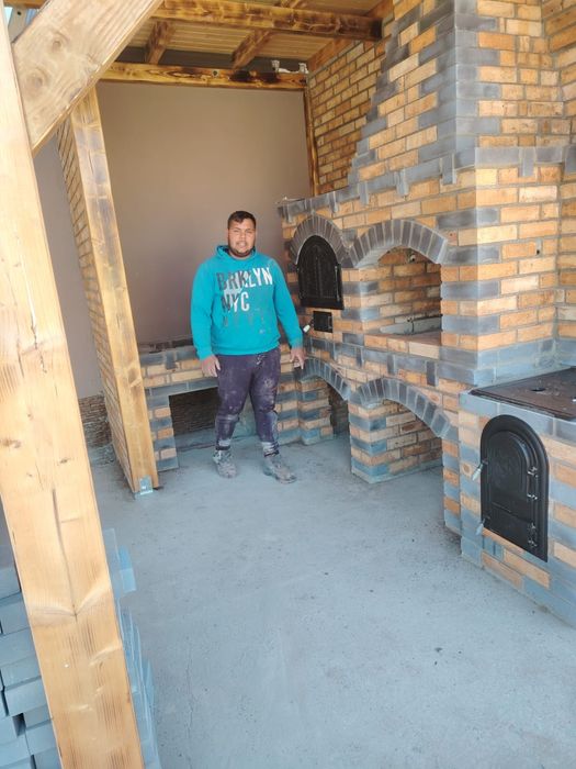 Grătare rustice din cărămidă