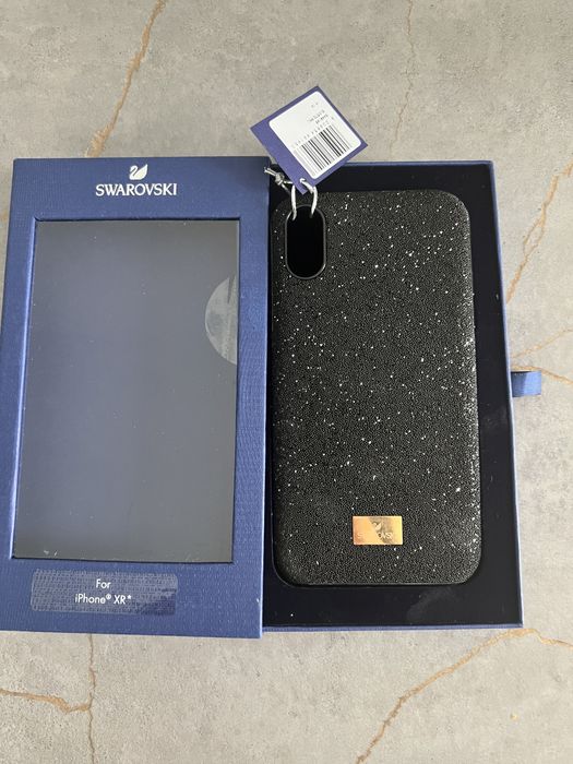 Husa iphone XR swarovski negru