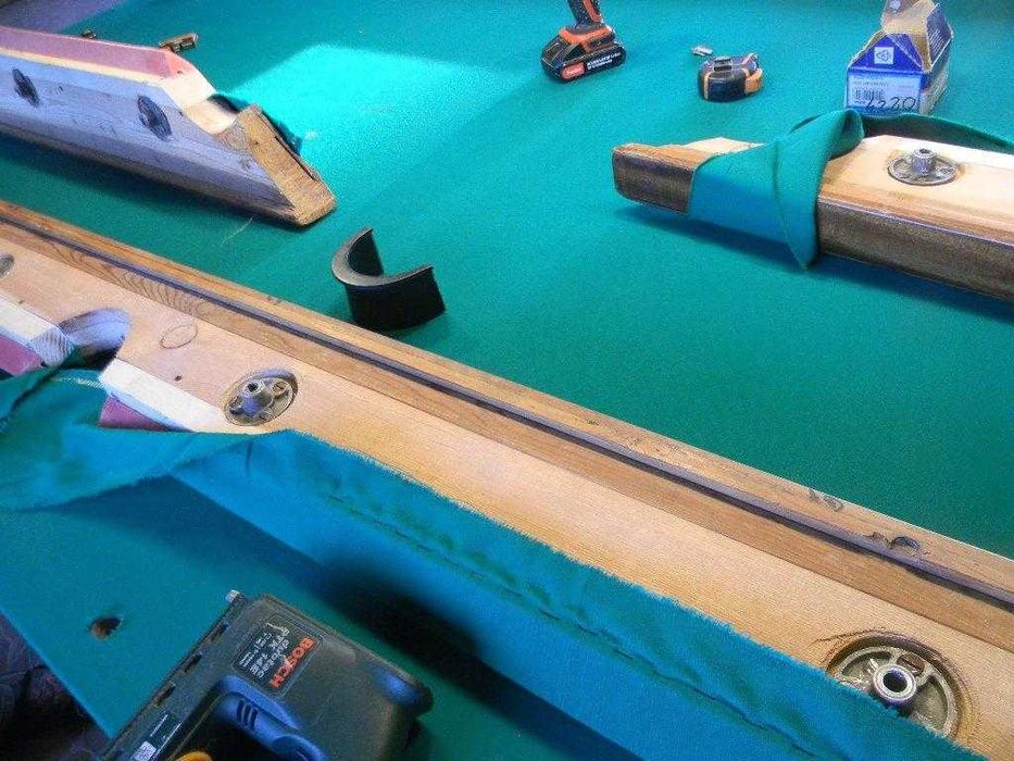 montaj, demontare masa biliard, accesorii biliard, postav