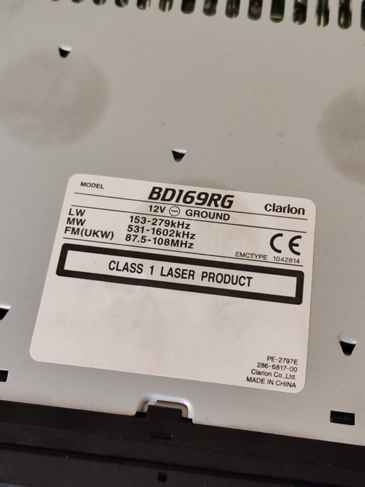 Clarion BD169RG CD player аудио за автомобил от Hyundai Getz