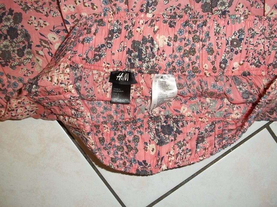 Fusta cu Flori roz H&M