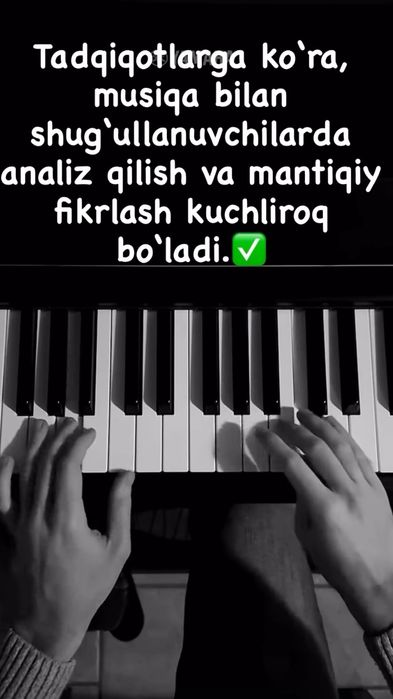Barcha uchun individualniy fortepiano darslari qulay narxlarda Обучени