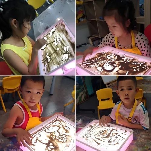 Планшет для рисования песком, креативный набор для детей, детский пода