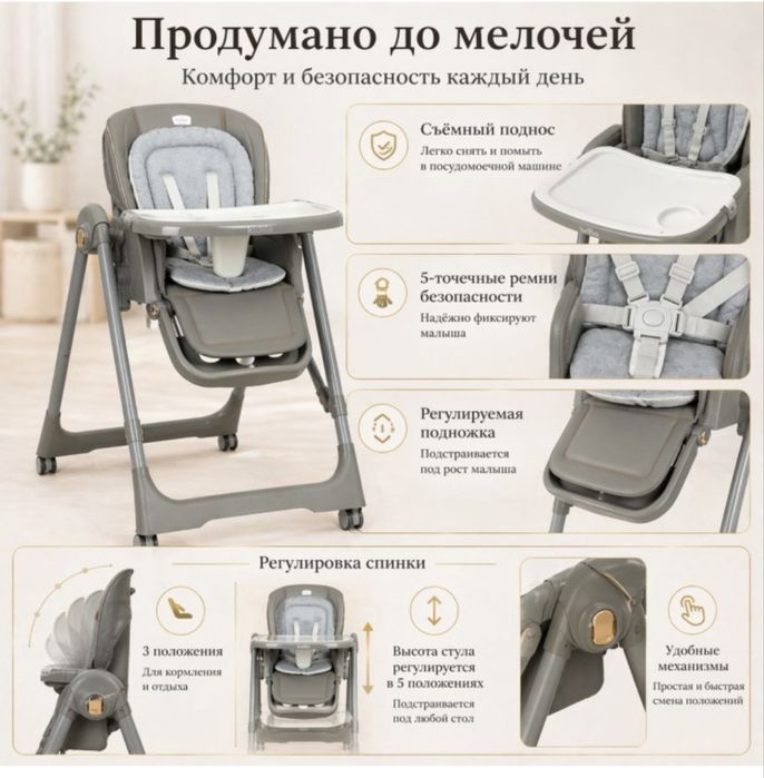 Стульчик для кормление Kidillio б/у